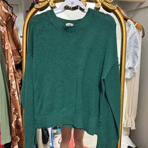 a.n.a Teal Crew Neck Sweater